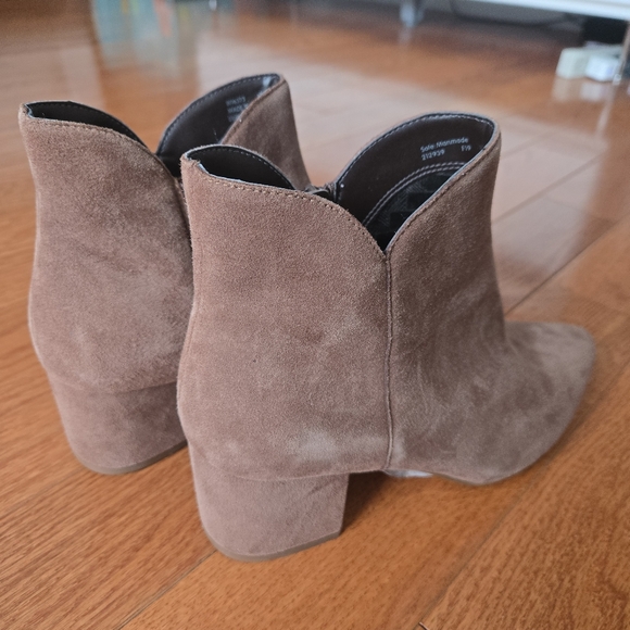 Cole Haan Elyse Brown Suede Ankle Boots In Bison Size 8 - Picture 8 of 15